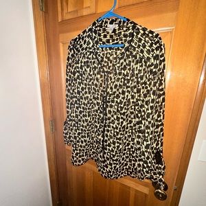 Animal print light weight loose sleeves xl